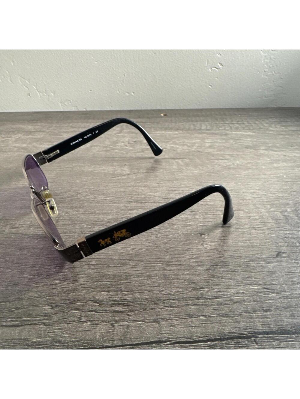 Coach Eyeglasses HC 5075 9017 Dark Silver/Black Oval FRAMES ONLY 53-17-135 - Picture 4 of 7